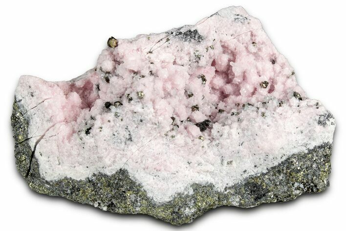 Light Pink Rhodochrosite on Sphalerite - Peru #358878